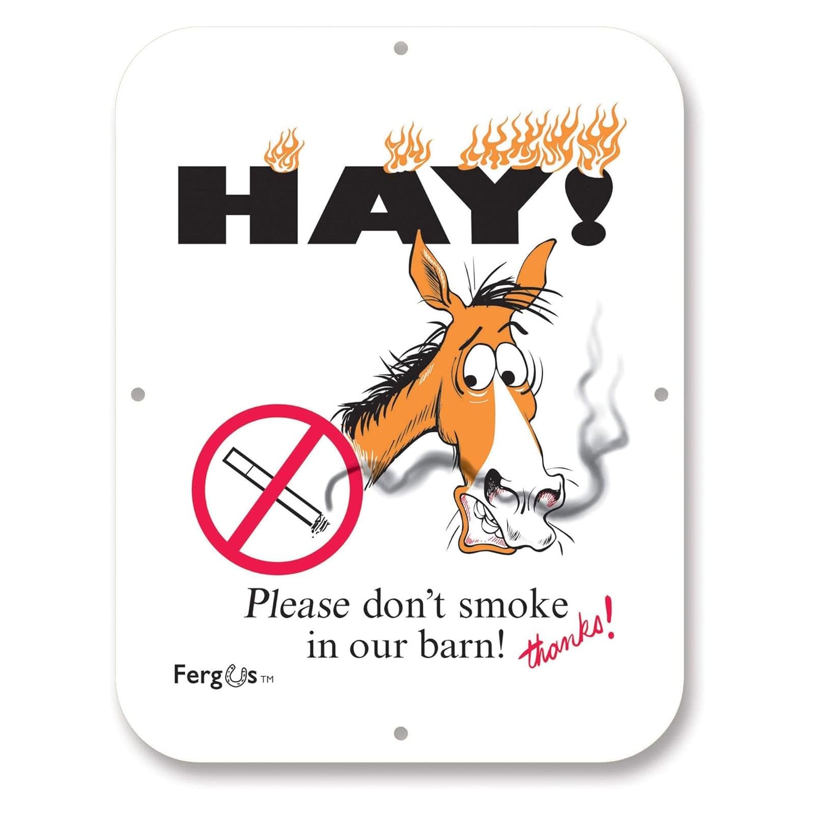 Fergus Stall/Barn Sign Dont Smoke