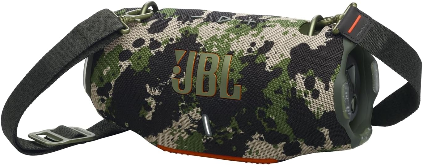 JBL Xtreme 4 - Portable Bluetooth Speaker, Powerful Sound and Deep Bass, IP67 Waterproof, 24 Hours of Playtime, Powerbank, Auracast for Multi-Speaker Pairing (Camo) - Image 10
