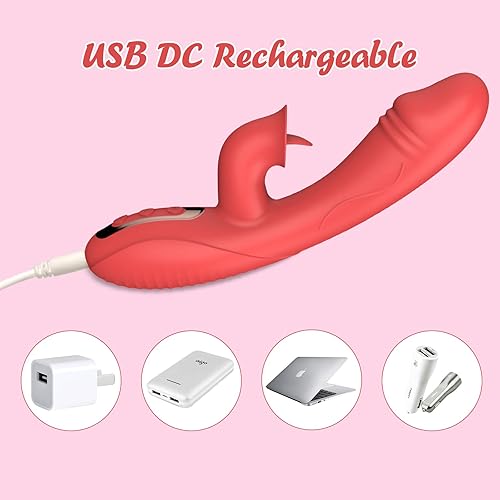 Miniatura 5 de Vibrador de punto G para clítoris, juguete para lamer la lengua para mujeres, juguete sexual impermeable, vibrador de conejo, estimulador de