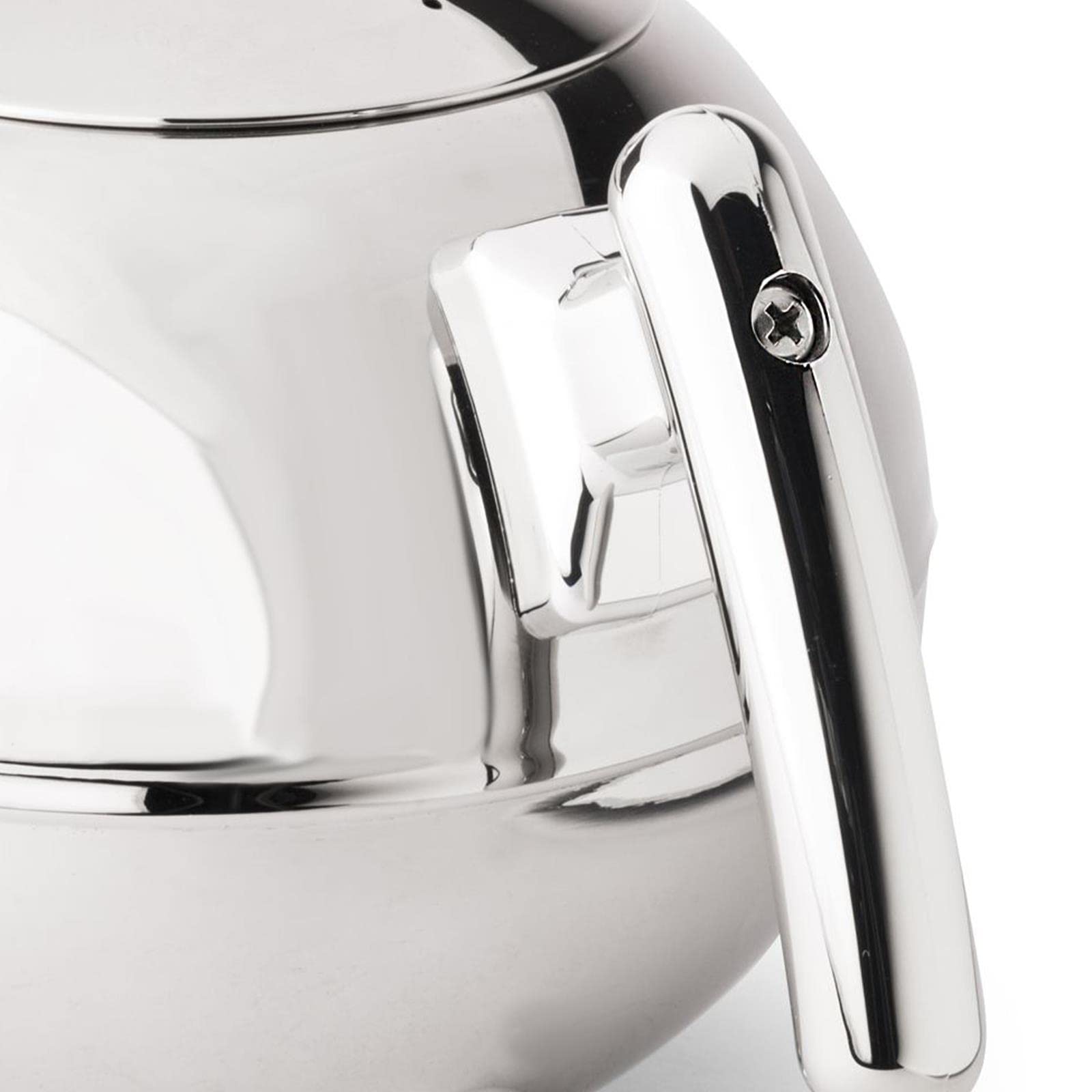 Bredemeijer Bella Ronde Edelstahl-Teekannen-Set 1,2 L - Doppelwandige Edelstahlkanne in Kugelform, silber - Mit schwarzem Untersetzer & Tee-Filter Sieb-Aufsatz - ideal für Teebeutel & losen Tee