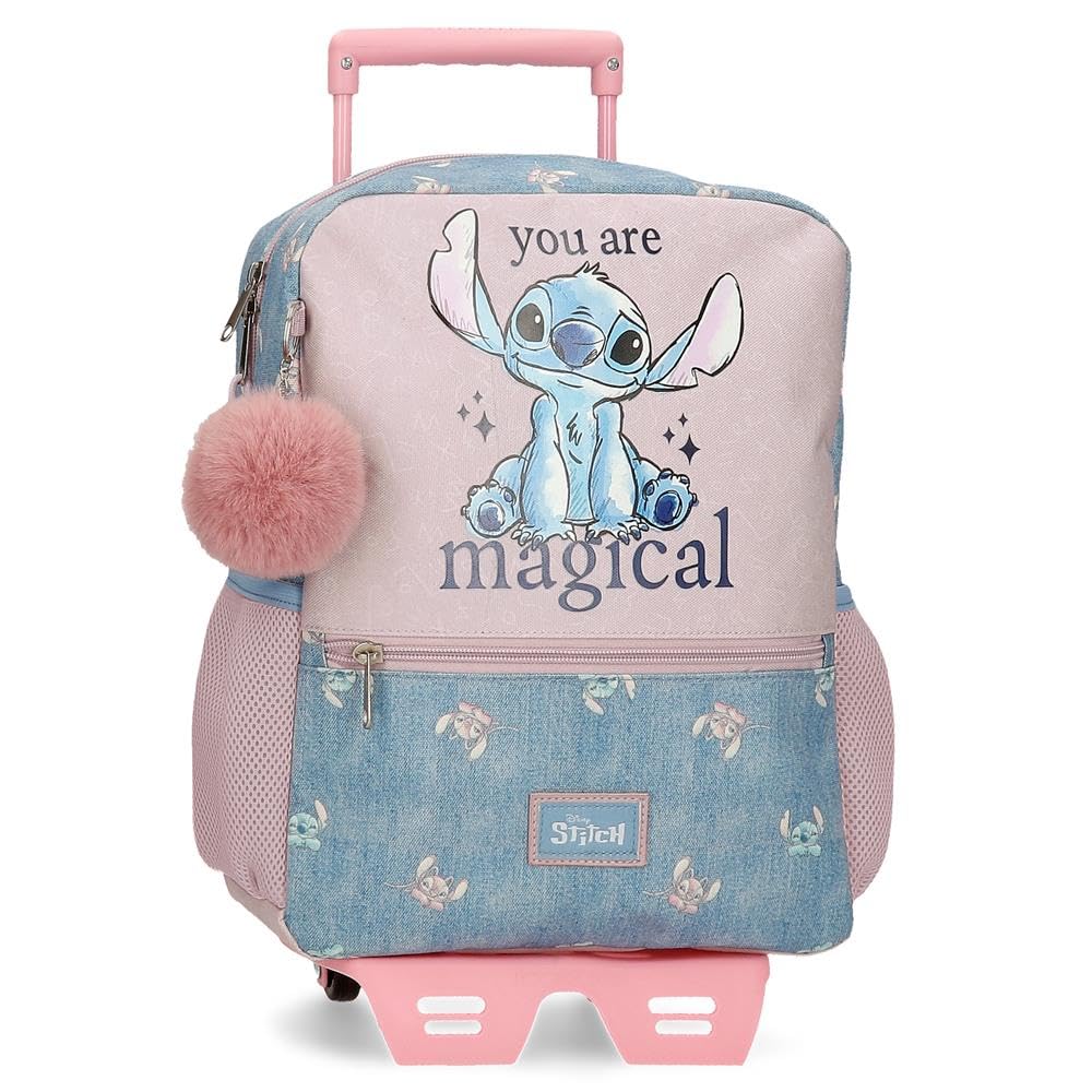 Disney Joumma Bags Stitch You are magical mochilas, mochilas escolares, mochilas infantiles, Incluye pompon decorativo, varios compartimentos