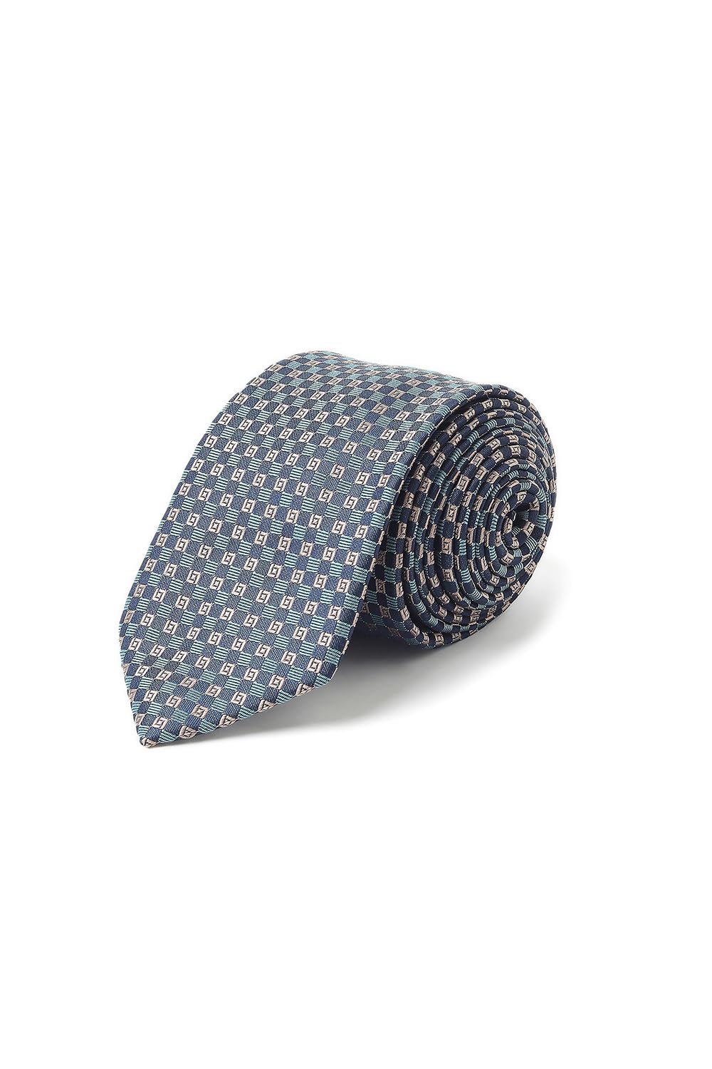allen solly Men Blue Embroidered Formal Tie-picture-48