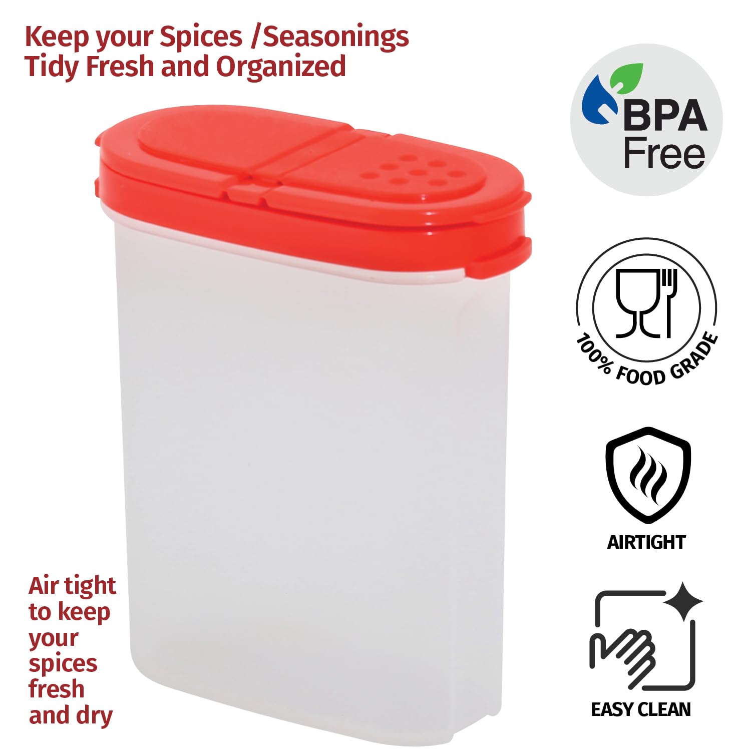 Signoraware Spice Containers - BPA Free Set of 2 -4 Signoraware Spice Containers - BPA Free Set of 2 -4