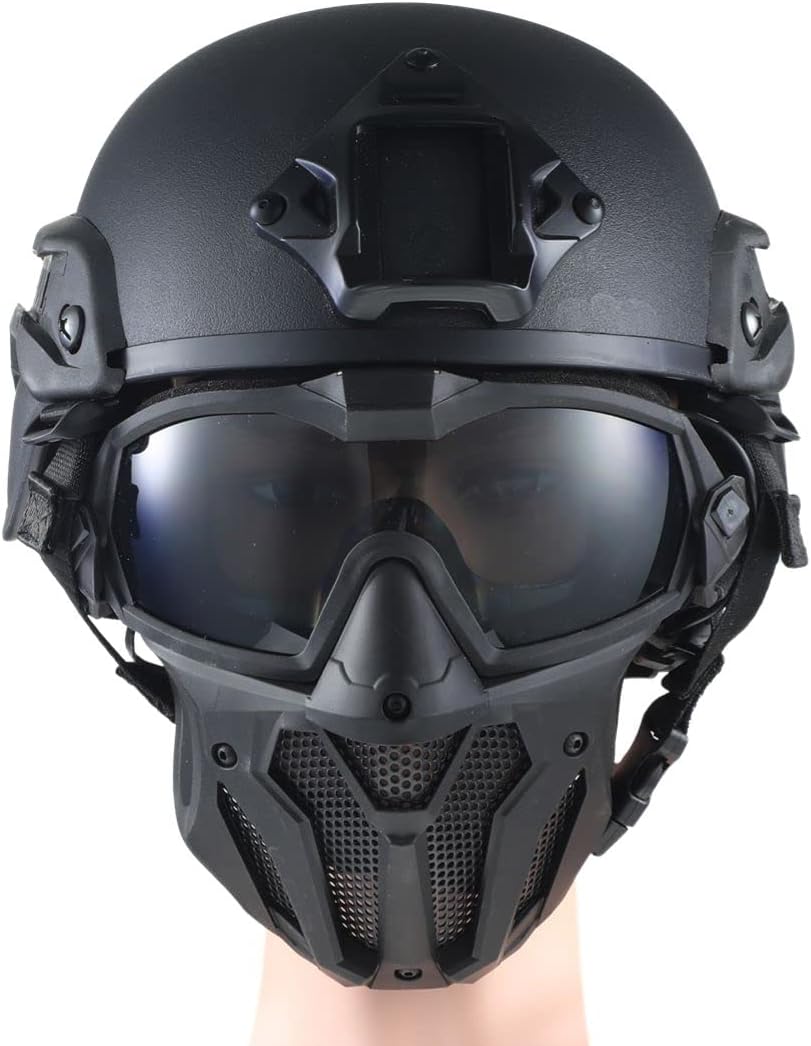 2Pcs Face Full Protective Airsoft Mask Electric: Mask Outdoor Game Mask Cycling