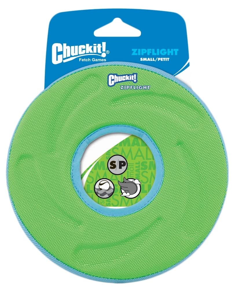 Chuckit! Zipflight Juguete de Perros, Frisbee Flotando y Revoloteando, Colores aleatorios, S