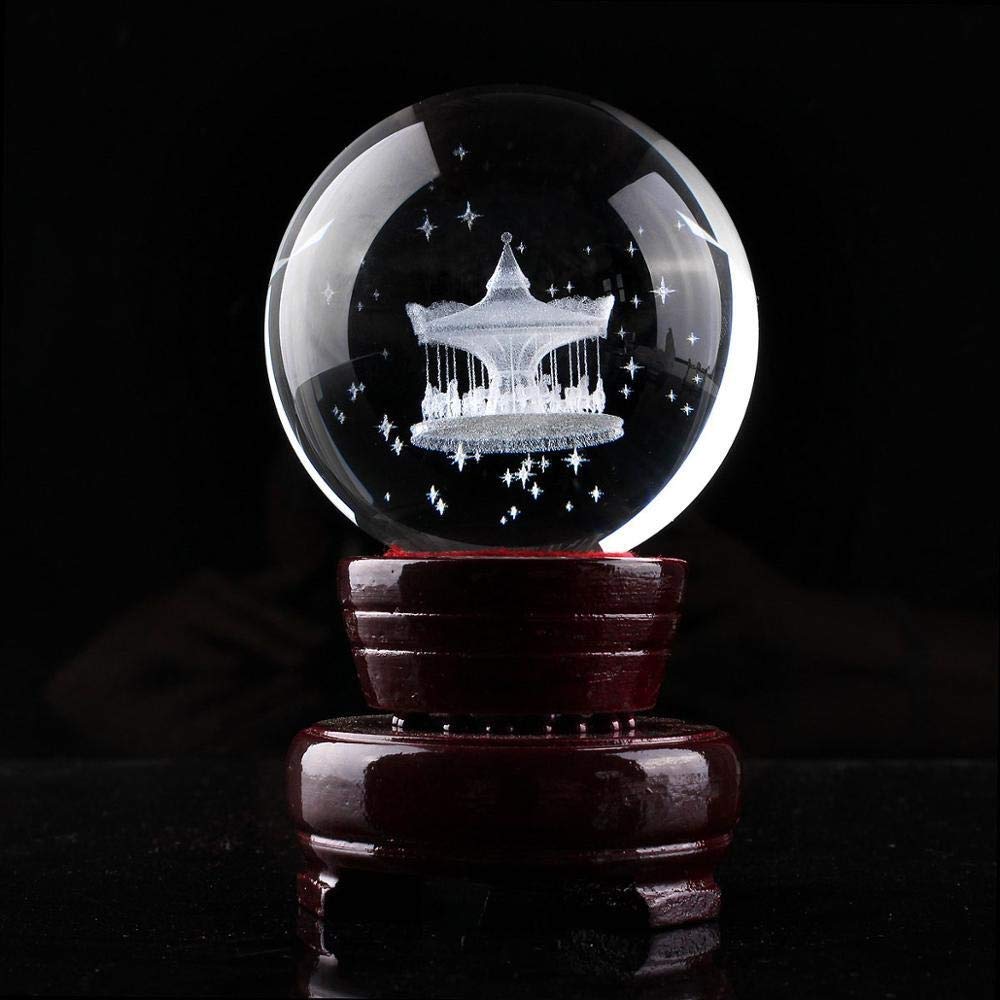 Lensball fotografia kryształowa kula H 60 mm kryształowa przezroczysta kryształowa kula 3D grawerowana laserowo okrągła szklana kula feng shui sztuka dekoracja akcesoria prezenty urodzinowe dekoracyjna kryształowa kula