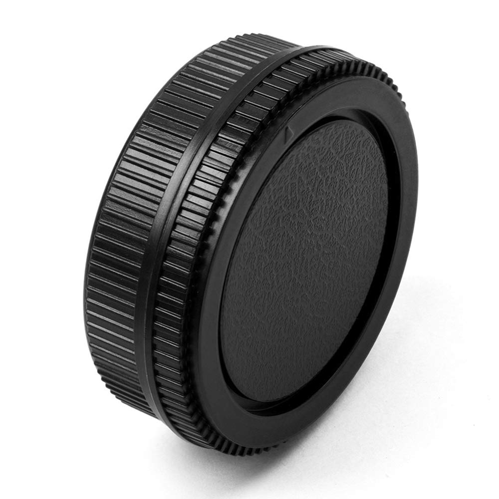 Juego de 2 tapas de cuerpo de cámara y tapa trasera de lente para cámaras Olympus OM Mount y lente