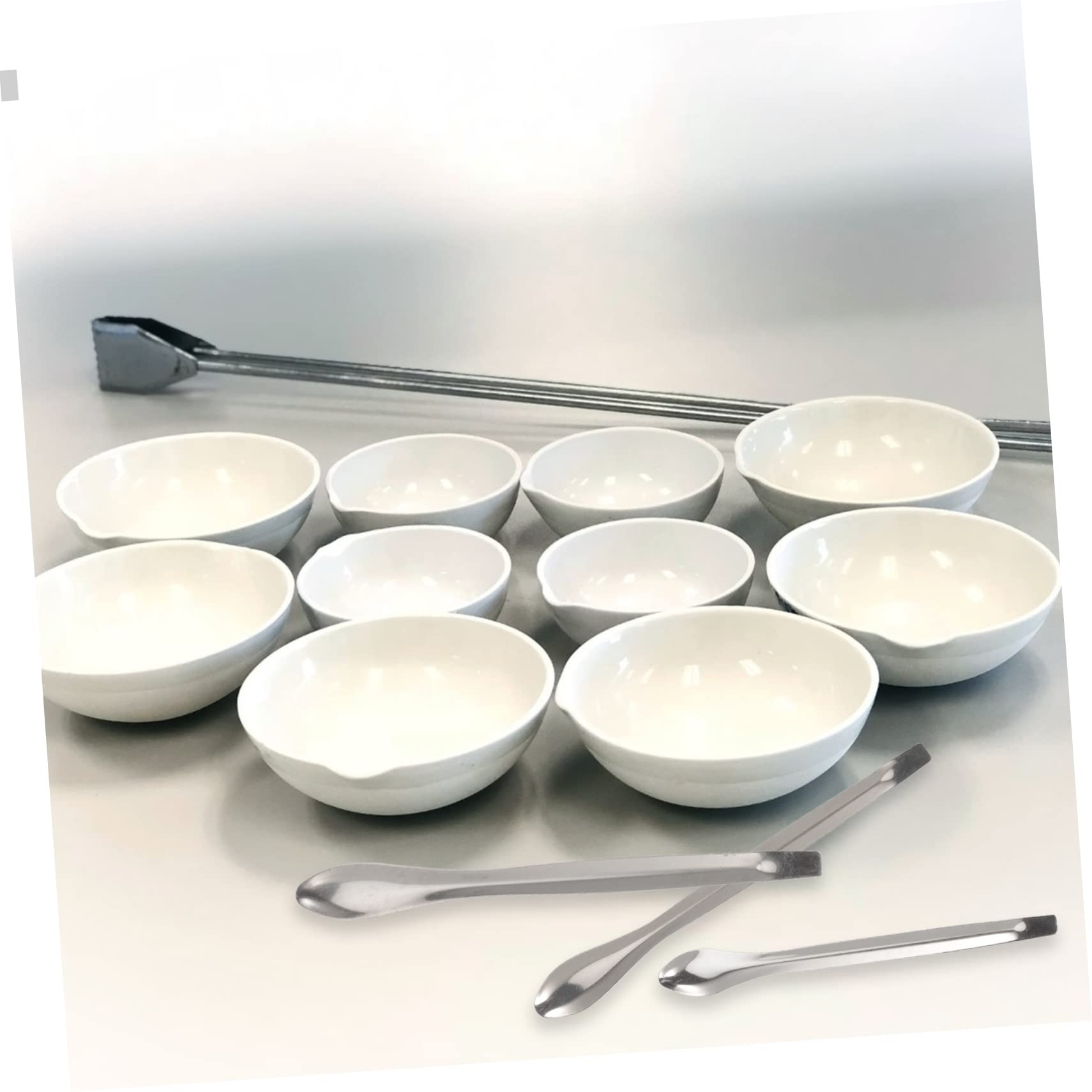 Garneck Lab Measuring Spoon Set Stainless Steel Sampling Spoon Perfect for Micro Scoop