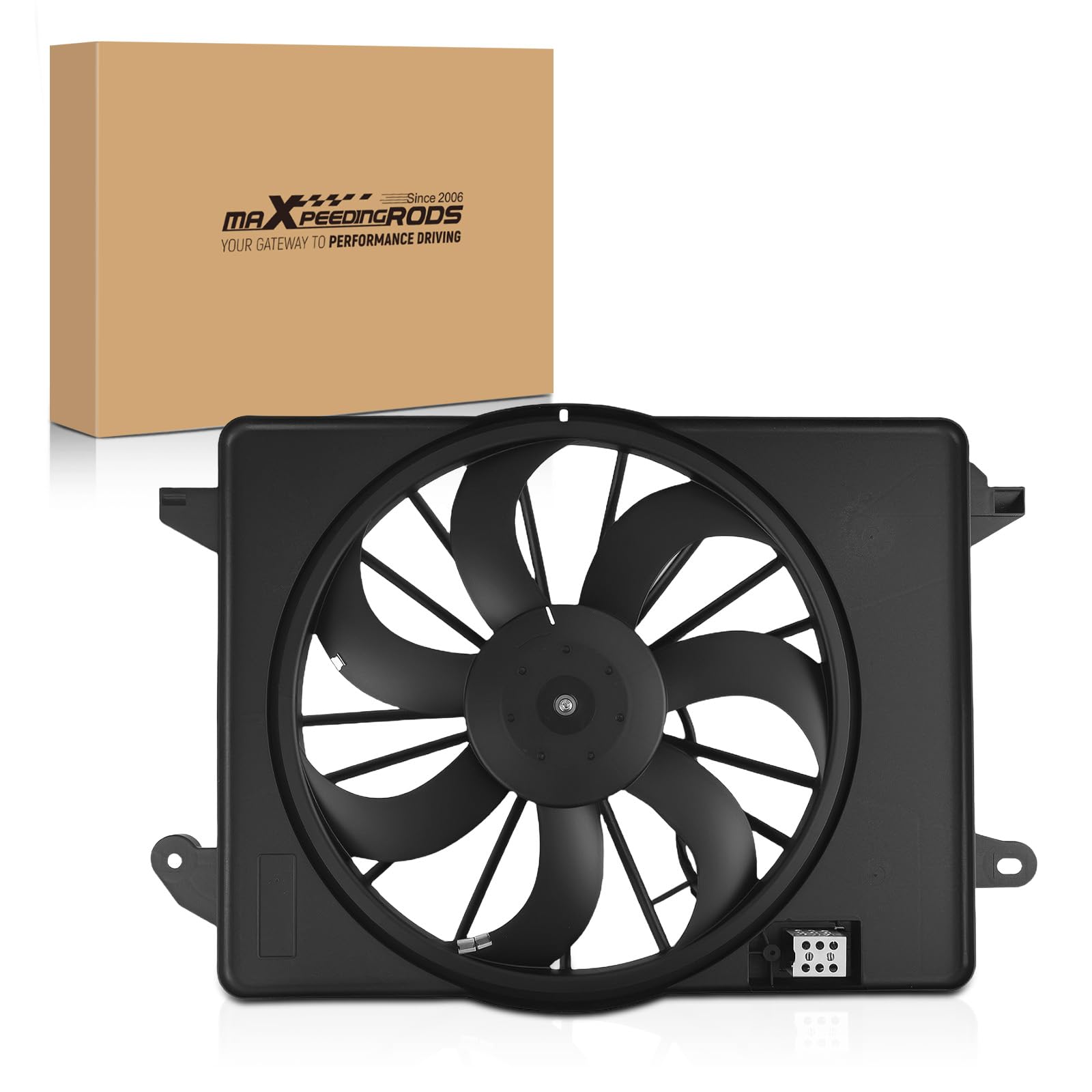 maXpeedingrods Engine Radiator Cooling Fan Assembly for Chrysler 300 2009-2021 for Dodge Challenger Coupe 2009-2021 for Dodge Charger Sedan 2009-2021 CH3115169