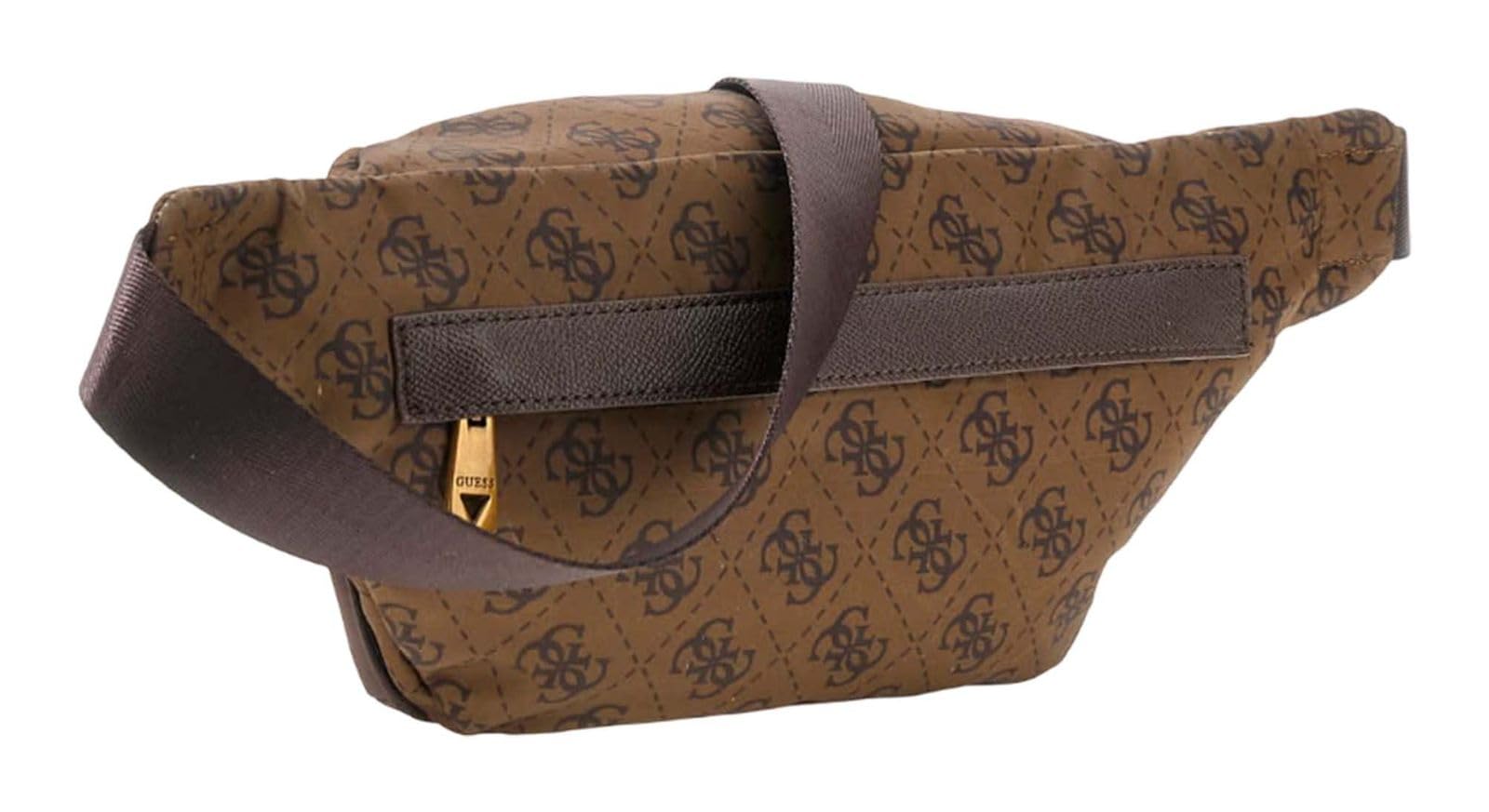 GUESS Torba na pasek Berlin Bumbag Coffee brązowa