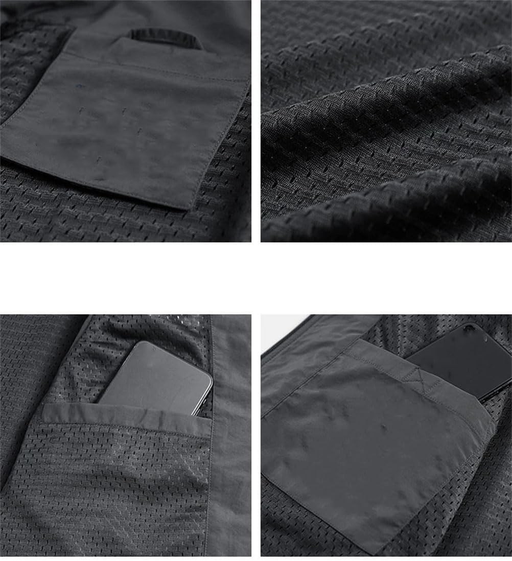 REHJJDFD Men's Golf Running Vest Fishing Coat Men Softshell Causal Sleeveless Camping Hiking Waistcoat Outdoor Vest