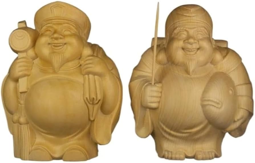 大黒様　恵比寿様　民間仏　置き物 大黒様 恵比寿様 民間仏 置き物