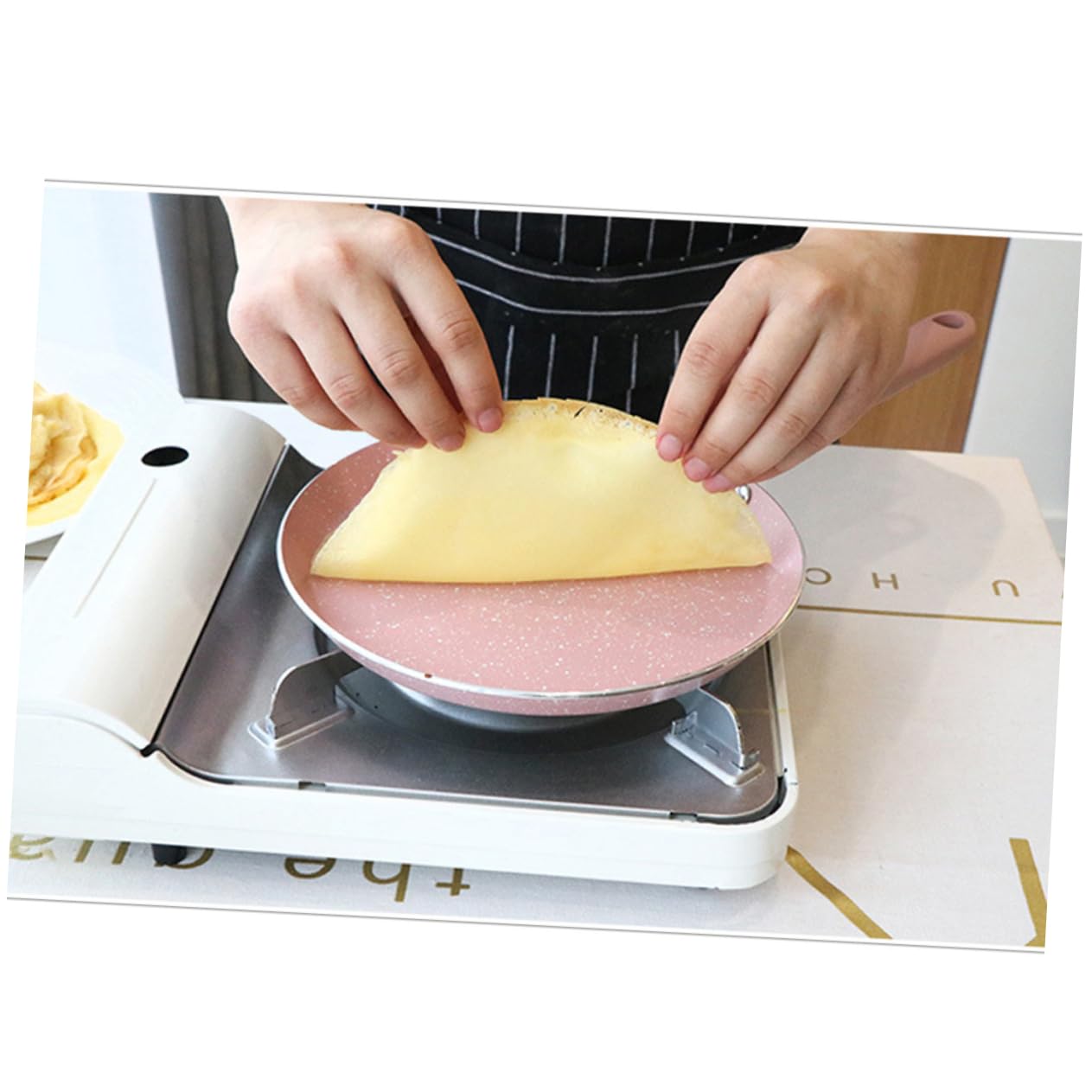 MAGICLULU Padella Antiaderente in Alluminio Pratica Per Frittata Utile Gadget Da Cucina Per Ristoranti Di Casa Rosa