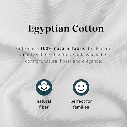 Miniatura 6 de Sábanas de algodón egipcio de 600 hilos - Sábanas refrescantes de lujo tamaño Queen - Sábanas de algodón suave con tejido satinado para cama Queen -