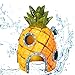 Decoración para Acuario de Resina,QSXX Decoraciones de Acuarios ExquisitoAcuario Caja Paisaje Piña,Acuario Piña Adorno Bob Esponja Piña Casa Escape Cueva Esponja Casa Acuario para Decoración