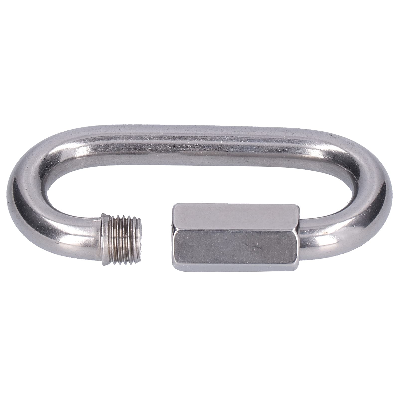 Ejoyous 10 Piezas Conector de Enlace Rápido Conector de Cadena de Acero Inoxidable 304 M3.5 M4 M8 M10 Mosquetón Roscado para Cuerdas Cadenas Correas Camping Senderismo Canotaje Aparejo (M3.5)