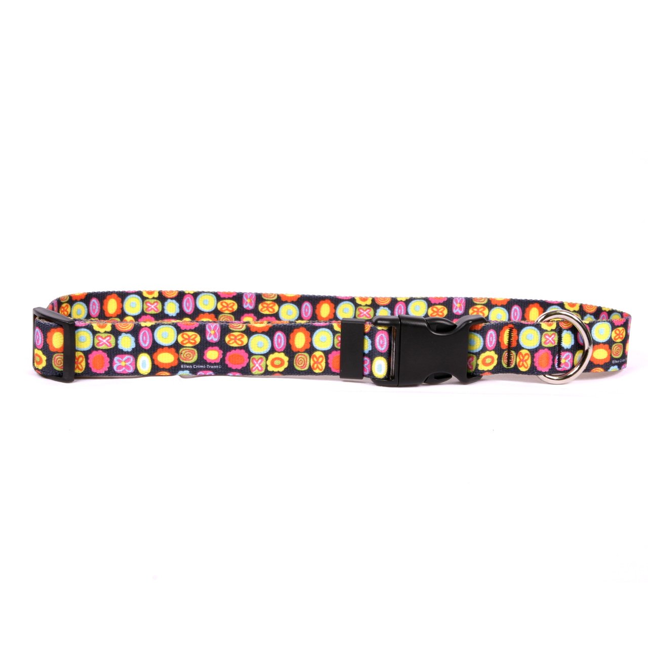 Yellow Dog Design Bright Fun Dog Collar 3/8" Wide And Fits Neck 4 To 9"