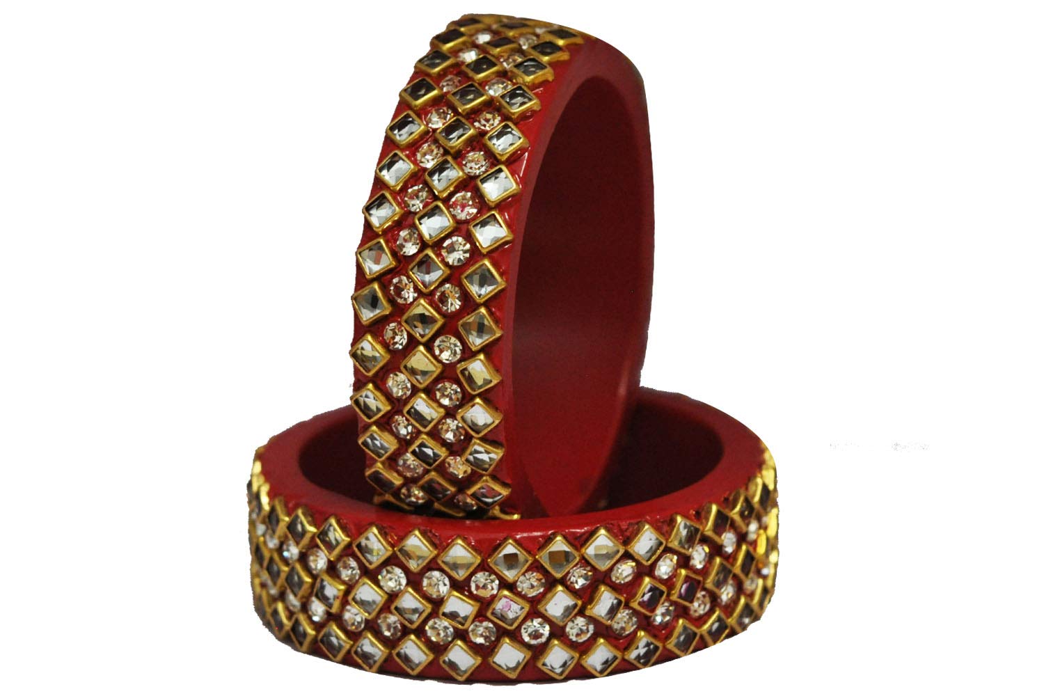 Nxtgenfashion Lac & Kundan Kada for Women (Red) (B07SNPSKDD) Amazon Price History, Amazon Price Tracker