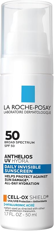 La Roche-Posay Anthelios UV Daily Invisible Sunscreen SPF 50, 3 Formulas | Daily face sunscreen in 3 formulas for different skin types: Vitamin E/Niacinamide/Azelaic Acid.