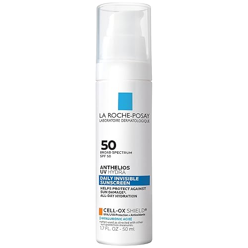 La Roche Posay Anthelios - Protector solar UV Hydra SPF 50 Protector solar hidratante diario para cara con ácido hialurónico y vitamina E