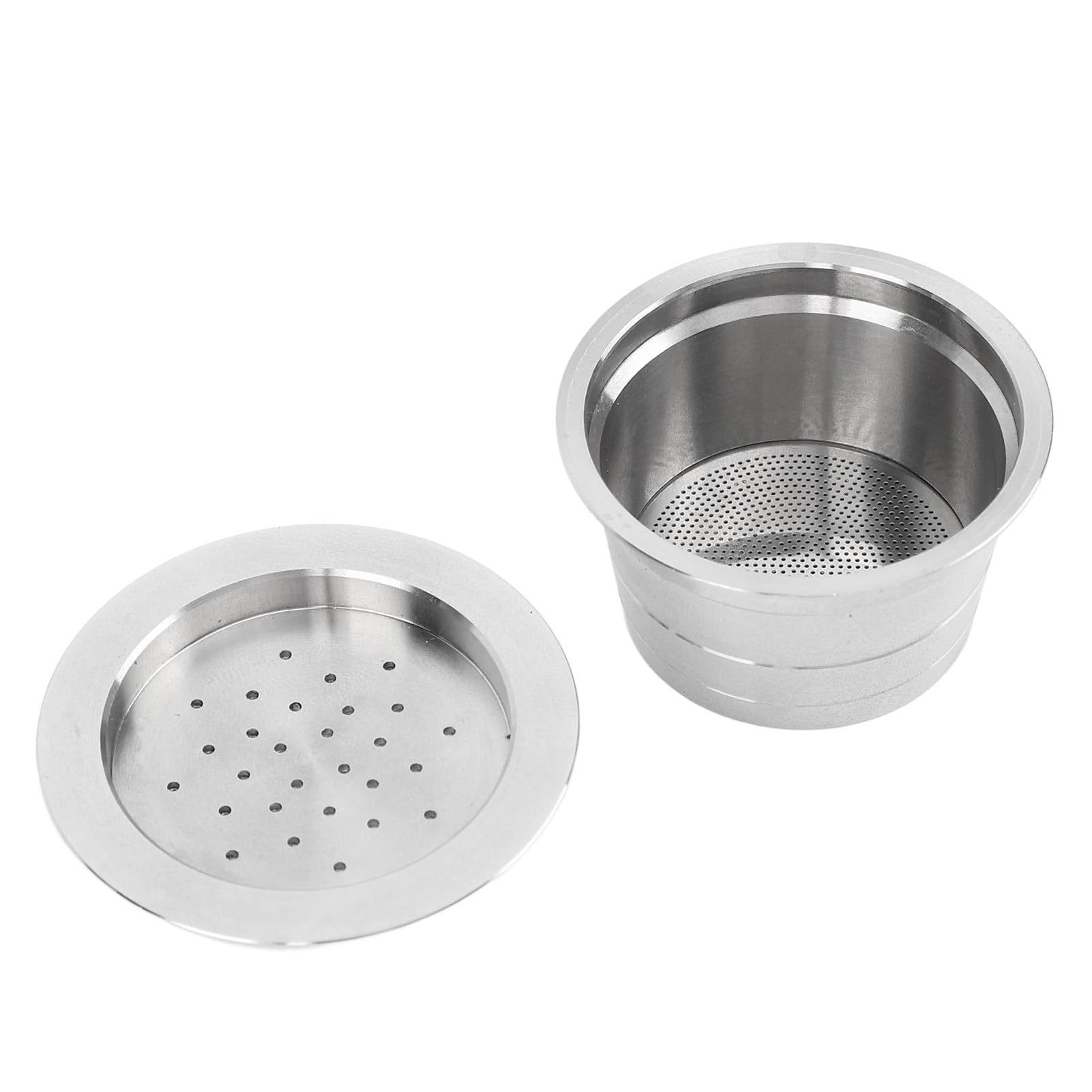 Capsula caffè Riutilizzabile in Acciaio Inossidabile 304, Capsula Filtro caffè Ricaricabile con Sapore più Pieno, Resistente All'erosione e Al Calore, Capsula caffè in Acciaio