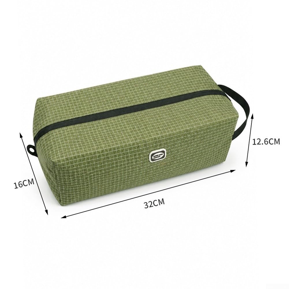 Sacca Scarpe da per viaggio Impermeabile in Nylon per dyneema - Organizer Valigie per Sneaker Fino al 43 - per verde Montagna(B)