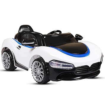 SHAKYA WORLD Masera Ride On Kids Car for Kids, 1 to 4 Years, White