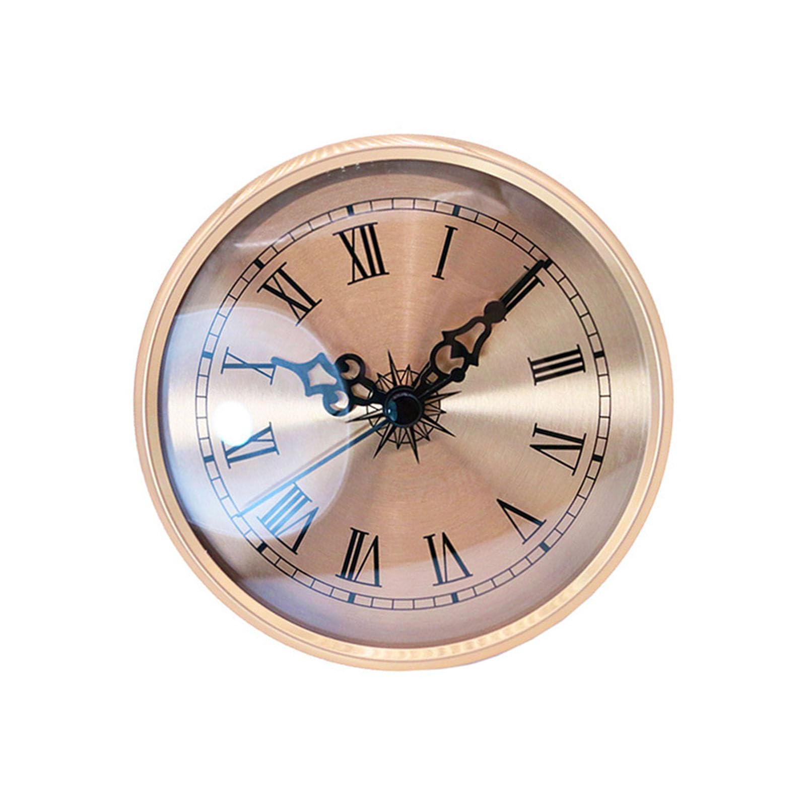 PANGBOER Strong 108mm Round Metal Clock Mechanism with Quiet Execution for Timepiece Assembly Easy Install Clock Set