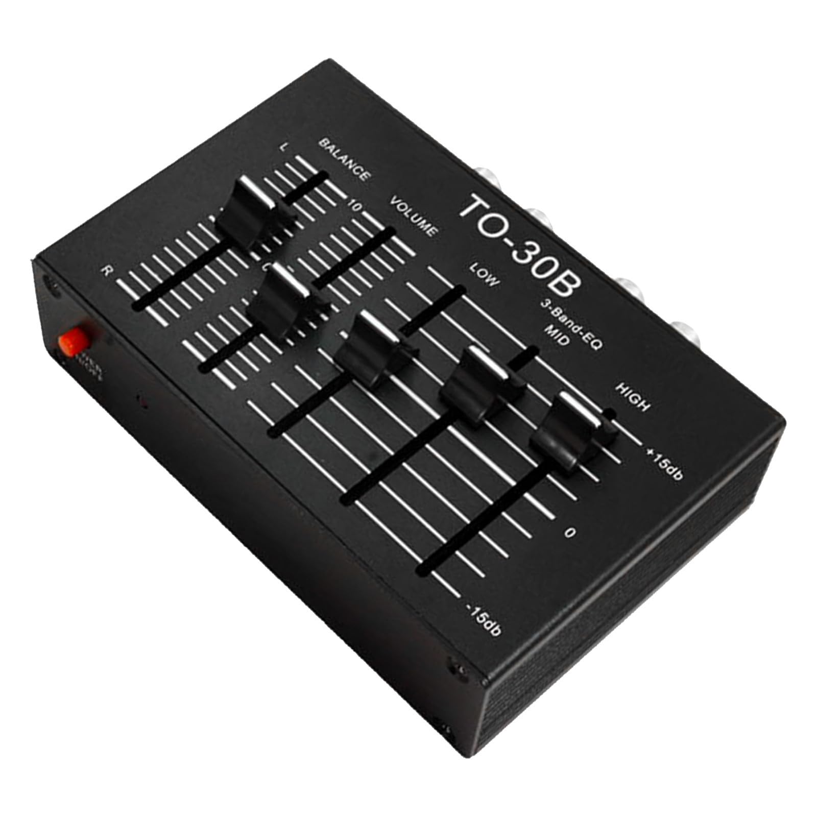 Gadpiparty Égaliseur Audio pour Système Stéréo Domestique, Noir