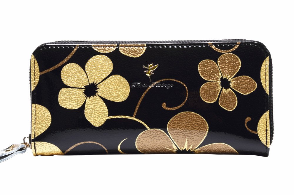 [フェアーフェアリー] レディース 財布 本革 エナメル ラウンドファスナー 長財布 120029