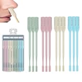 12Pcs Nose Hair Trimmer,2-in-1 Nasal Hair Cutter,Upgraded Manual 360° Rotating Nostril Hair Removal Tool Double Sided Nose Hair Blade for Women Men Personal Cleaning