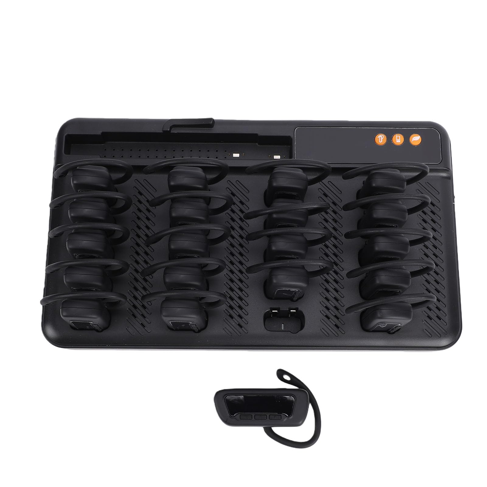 Zerodis di Guida Turistica Wireless 2 Trasmettitori 20 Ricevitori Cuffie per Guide Turistiche Scolastiche Cuffie per Tour Didattici Audioguida per Aule con Batteria da 8800 MAh per (Spina europea)