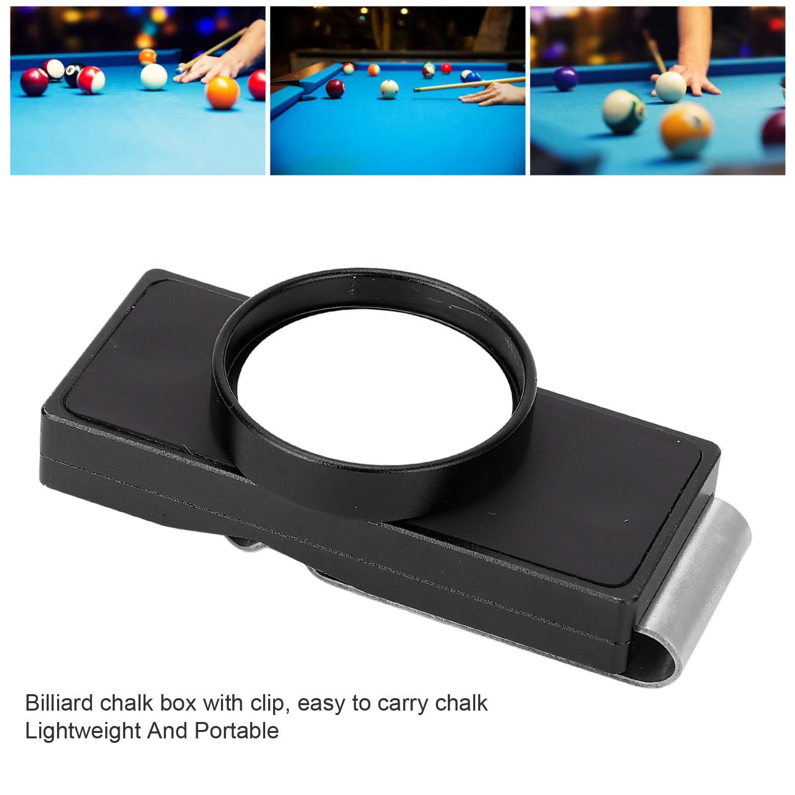 Porte-craie Magnétique Pour Billard – Coque Polycarbonate, Fermeture Silencieuse, étanche, Clipable, Compact