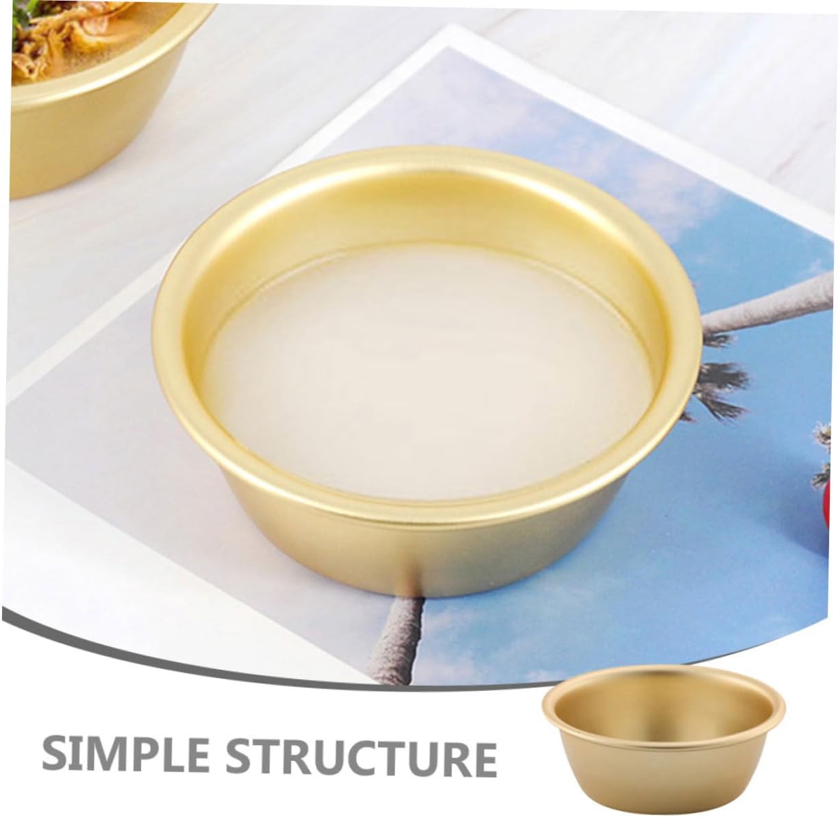 MAGICLULU 2pcs Camping Wine Bowls Multi Function Water Bowl for Ramen Soup Reusable Salad Cup Korean Makgeolli Dish for Outdoor Gatherings