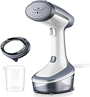 YIKA Portable Clothes Steamer: 30s Heat-Up, 300ml Tank, 25 Min Continuous Steam, Ceramic Soleplate for Wrinkle-Free Fabrics