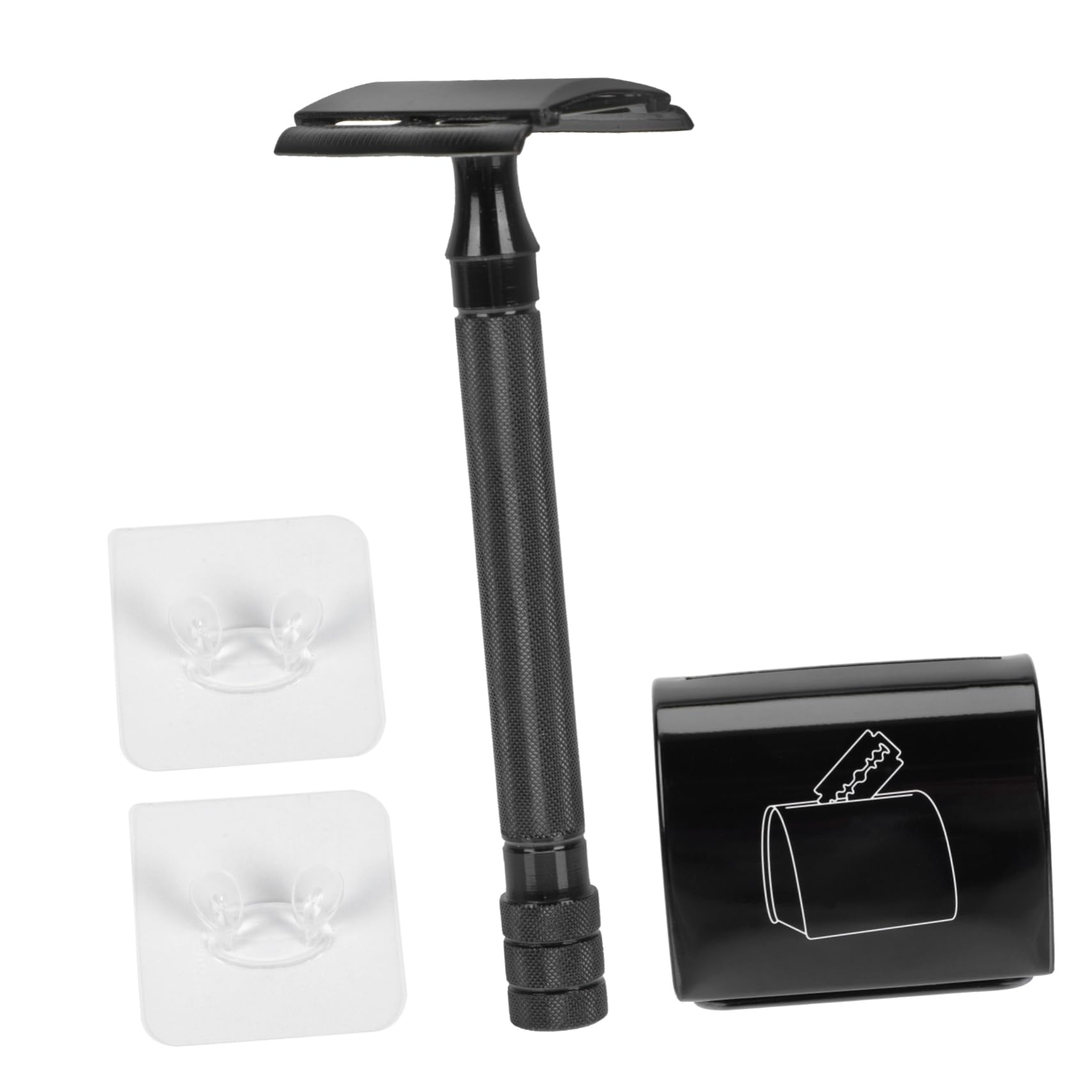 Mikinona Razor Alternative Double-sided Shaver Professional Beard Mustache Trimmer Manual Razor Kit Easy to Use