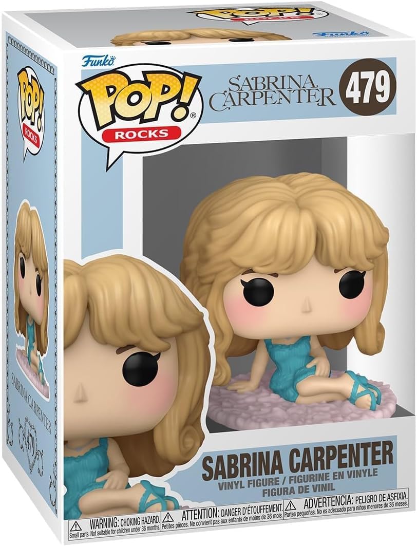 POP Rocks: Sabrina Carpenter - (Night Gown) Funko Vinyl Figure (Bundled with Compatible Box Protector Case), Multicolored, 3.75 inches - Image 2