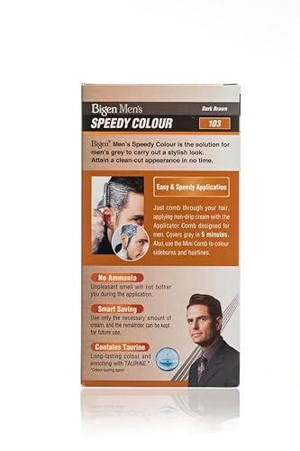 Miniatura 4 de Bigen Color de cabello permanente Speedy para hombre castaño oscuro