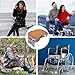 Thyle 2 Pcs Tree Stand Hunting Heated Seat Cushion Portable Waterproof Hunting Seat USB Comfortable Foldable Warm Seat Pad Power Bank Not Included for Hunting, Ice Fishing, Camping (Reed Camouflage)