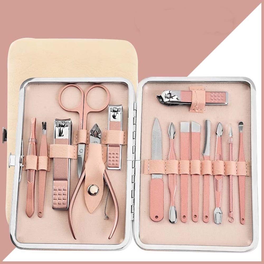 Nail Clippers Set 15pcs Pedicure & Manicure Tool Kit with