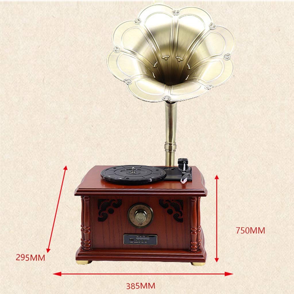 Vintage Bluetooth Lautsprecher mit Plattenspieler Design für Retro Musikerlebnis