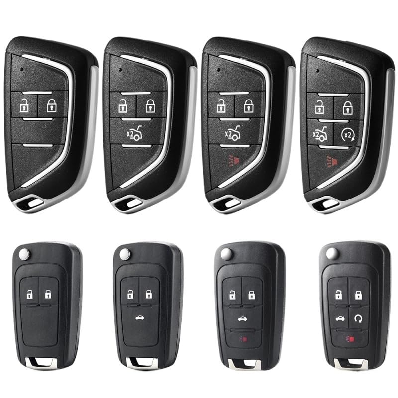 Suitable for 1PCS Modified Version Key Case for Chevrolet Cruze Epica Camaro Impala Malibu Opel Astra Insignia Vauxhall Buick(for Chevrolet,5 Buttons)