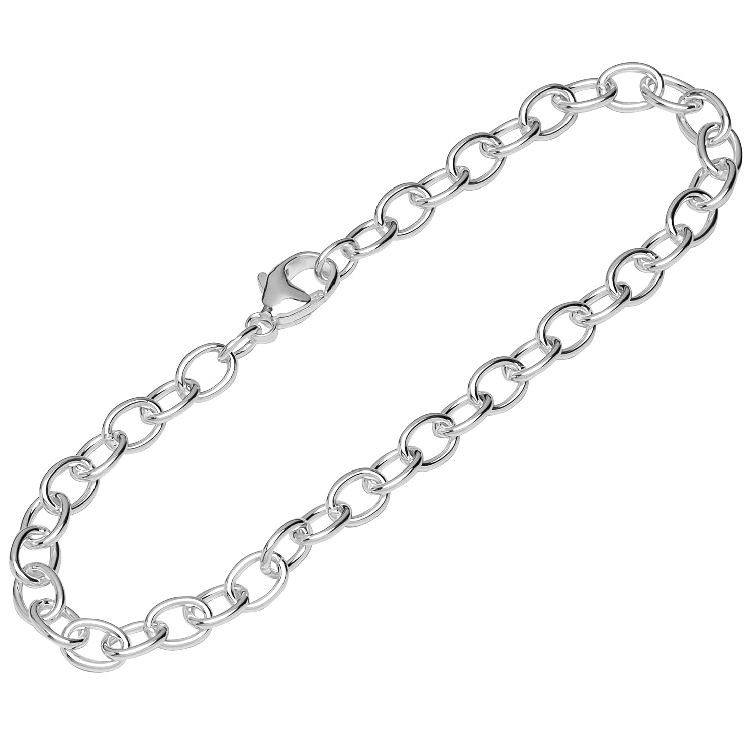 Bracciale NKlaus In Argento 925 Catena Ancora – 19 Cm, Larghezza 9 Mm, Per Uomo
