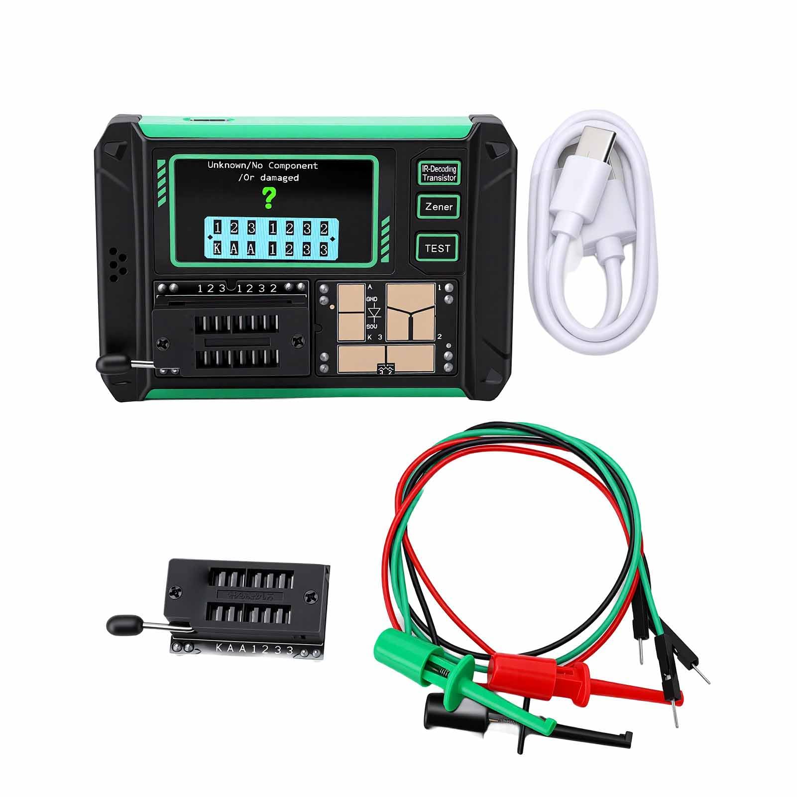 Sorandy Probador de Transistores Identificación Automática Pantalla de