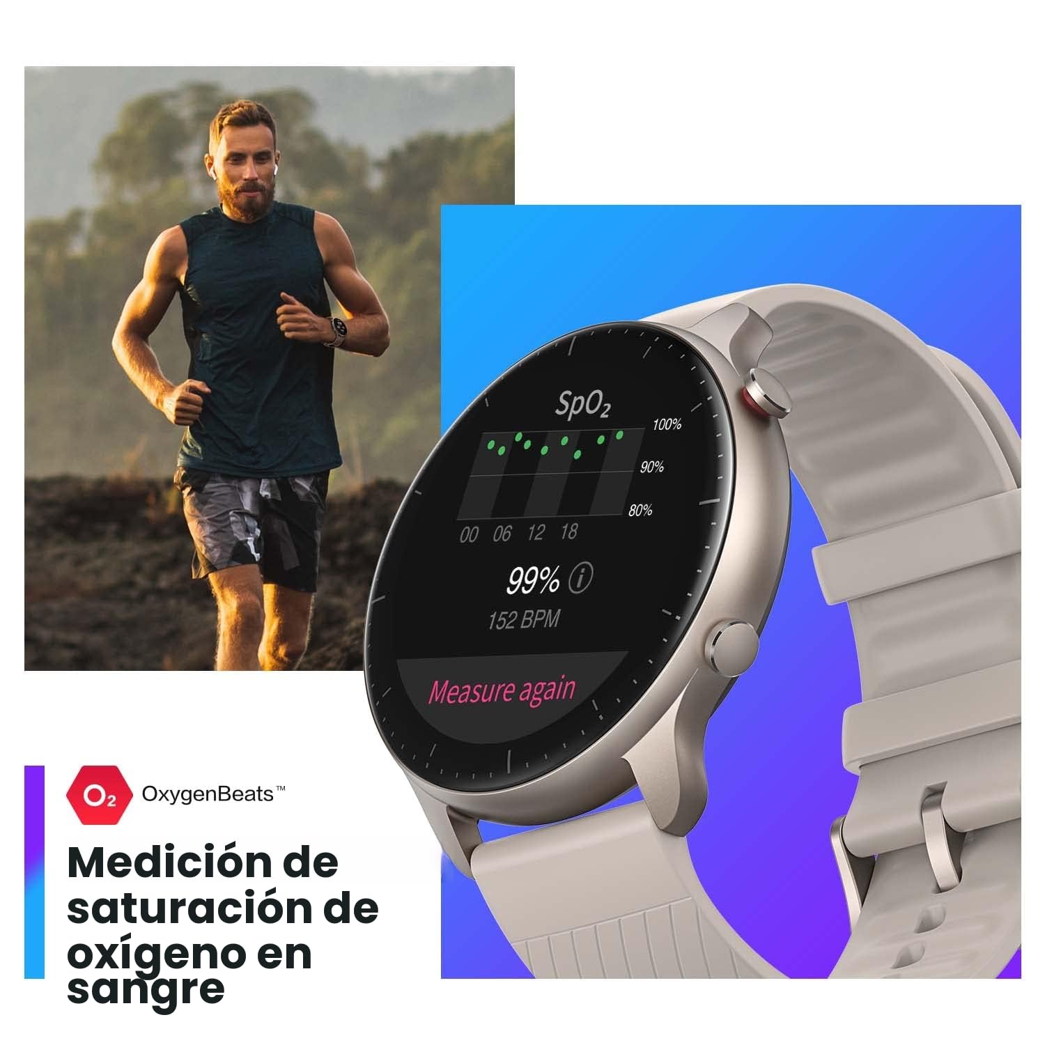 [2022 New versión] Amazfit GTR 2 Smartwatch con Llamada Bluetooth 90 + Modos Deportivos Rastreador de Actividad Frecuencia Cardíaca Monitor SpO2 Almacenamiento de Música 3 GB Alexa Incorporado