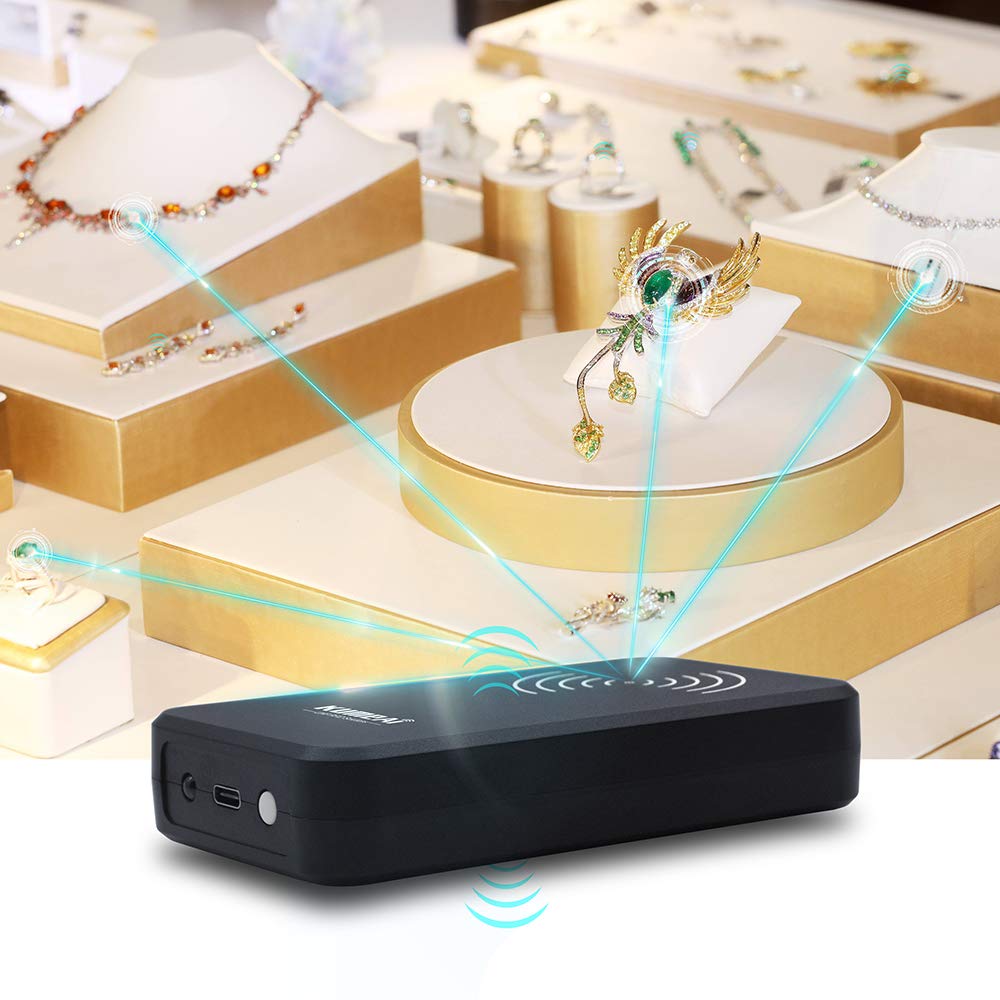 Lettore Bluetooth UHF RFID portatile per iOS, Mac, Android, Windows, lettura di 50 tag RFID al secondo, offerta app e SDK (4000 mAh)