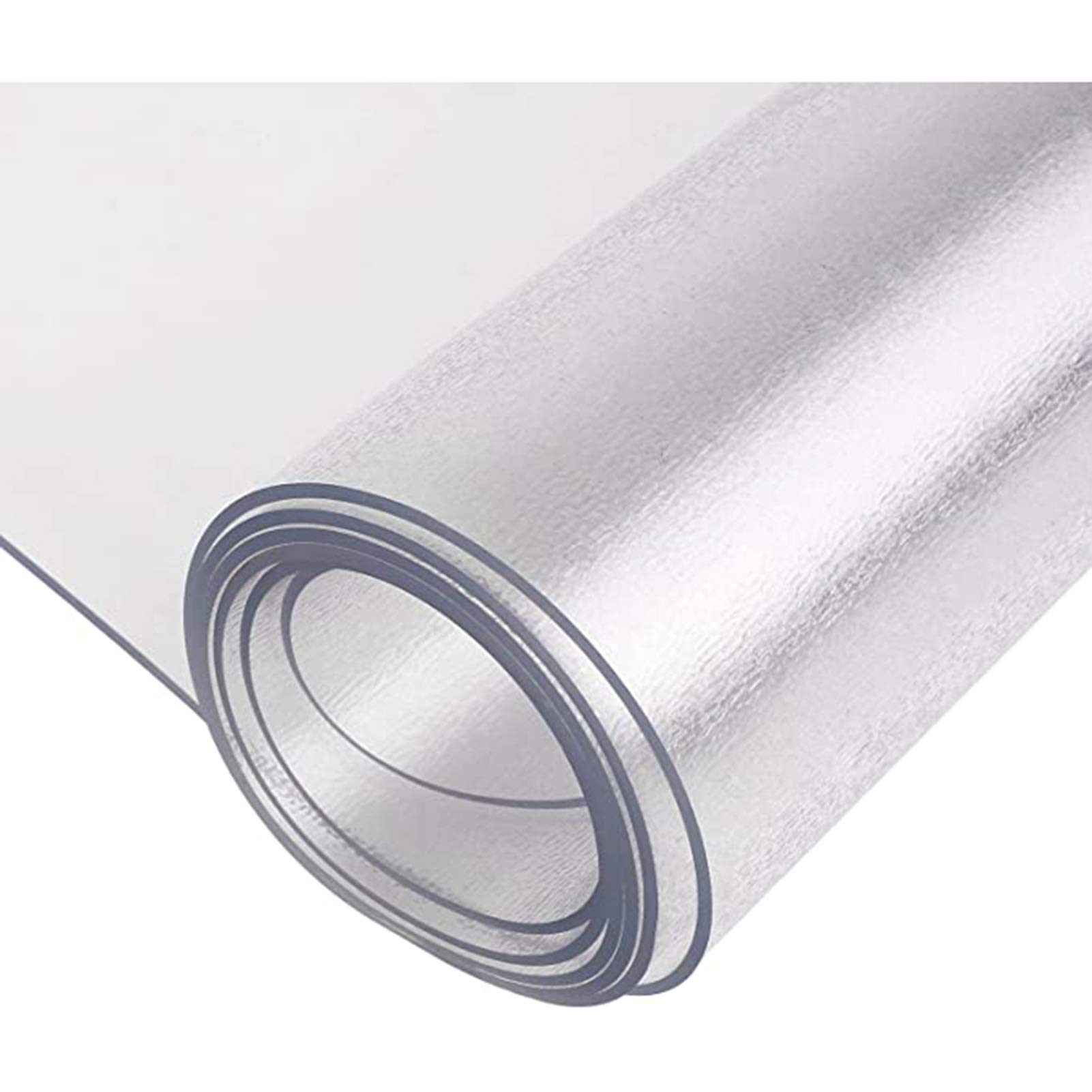 PVC Translucent Office Chair Mat Non-slip Wear Resistant Hard Floor Protection Household Table Mat Add a sense of romantic life (Color : 1.5mm, Size : 110x110cm)