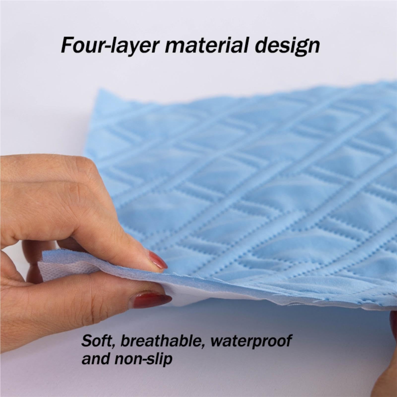 Protector De Cama Lavable | Empapadores Absorbentes Color Sólido
