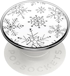 ​​​​PopSockets: Phone Grip with Expanding Kickstand, Pop Socket for Phone - Enamel That's Snow Metal