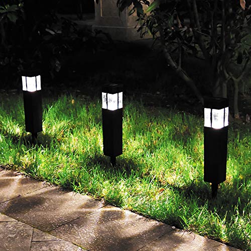 Image of Solar Lights Outdoor Waterproof Security Lights Easy Install Garden Lights for Garden Path Walkway Light 12 Pack